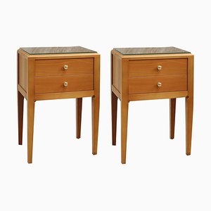 Nightstands with Drawers, 1970s, Set of 2