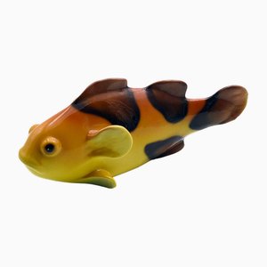 Pesce grande in ceramica smaltata, Italia, anni '60