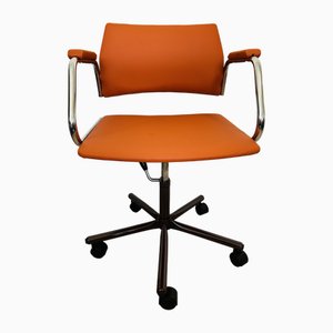 Vintage Orange Office Chair from Kovona, 1980s