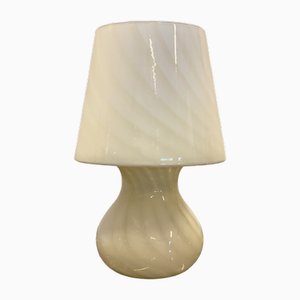 Vintage Glass Mushroom Lamp, 1980s