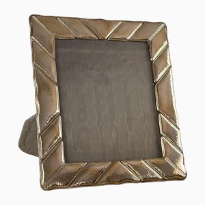 Large Sterling Silver Photo Frame, Italy, 1980s