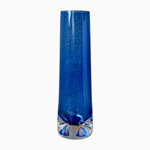 Vase Bleu Vintage en Verre de Murano, 1960s