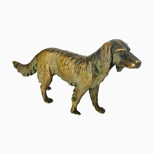 Perro de bronce al estilo de Jules Moigniez, Francia, década de 1880