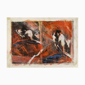 Sergio Barletta, Jimbo Jump, Mixed Media Painting, 1991