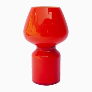 Lámpara de mesa Vianne francesa Art Déco en naranja, años 20