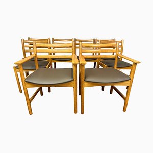 Vintage Dining Chairs in Oak by P. Volther for Sorø Stolefabrik, 1960s, Set of 8
