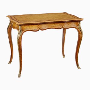 19th Century Birds Eye Maple Card Table from Edwards and Roberts, 1890s