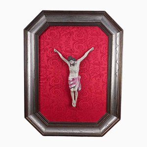 Wooden Christ with Frame, 1800s