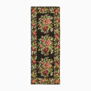 Tapis Kilim Runner Noir