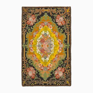 Tapis Kilim Noir Vintage, Moldavie