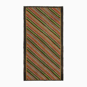 Tapis Kilim Noir Vintage, Moldavie