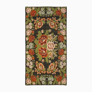 Tapis Kilim Noir Vintage, Moldavie