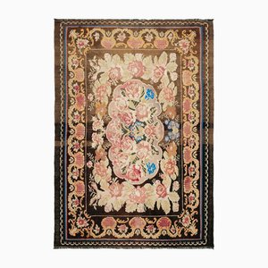 Tapis Kilim Noir Vintage, Moldavie