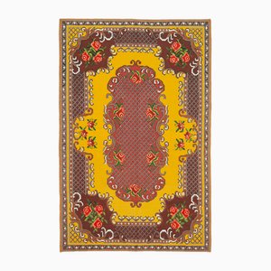 Roter Vintage Kelim Teppich aus Moldawien