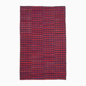 Tappeto Kilim vintage rosso