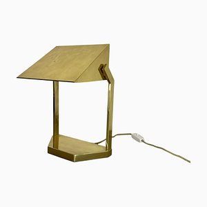 Vintage Brass Table Light attributed to United Workshops Munich, Germany, 1970s