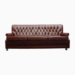 Leather Chesterfield Sofa, 1970s