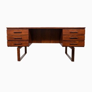 Mid-Century Rosewood Freestanding Desk by Torben Valeur & Henning Jensen for Dyrlund, 1960s