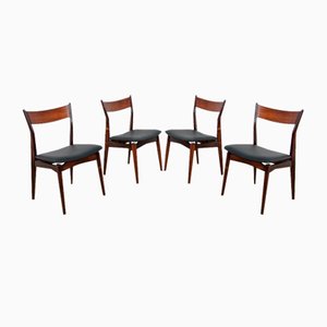 Mid-Century Rosewood Dining Chairs by H. P. Hansen for Randers Møbelfabrik, 1960s, Set of 4