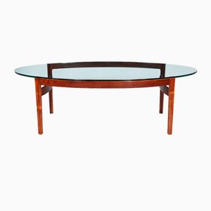 Mid-Century Rosewood Frame Coffee Table