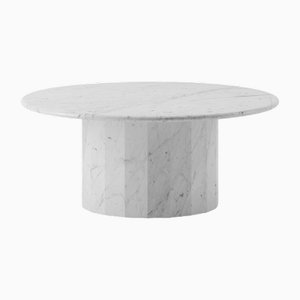 Mesa de centro Ashby de mármol Bianco Carrara de Kevin Frankental para Lemon