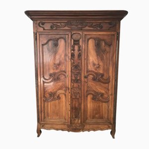 Französischer Bressan Kleiderschrank, 1700er