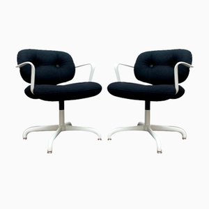 Set of Space Age Model 2038 Chairs by Bruce Hannah & Andrew Morrison for Knoll International, 1970s