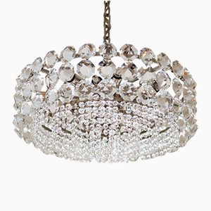Vintage Large Crystal Glass Chandelier from Bakalowits & Sohne