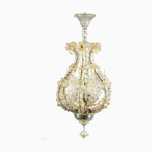Murano Glass Chandelier attributed to Barovier & Toso, 1940s