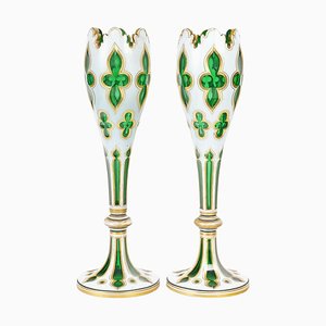 Vases Bohème, 19ème Siècle, Set de 2