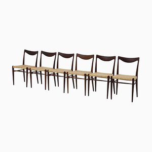 Mid-Century Scandinavian Dining Chairs Bambi attributed to Rastad & Relling for Gustav Bahus, 1960s, Set of 6