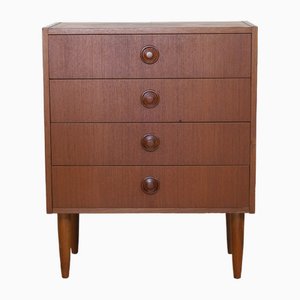 Chest of Drawers in Teak attributed to Msi Sweden, 1960s