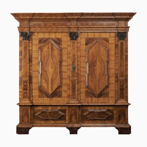 Hallway Cabinet in Walnut and Nut Rootwood, 1770s