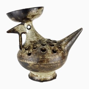 Escultura de pájaro de cerámica de Jacques Pouchain, 1950
