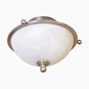 Art Deco Ceiling Lamp with Alabaster Bowl, 1990s