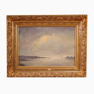 Dutch Artist, Seascape, Mid 20th Century, Oil on Panel