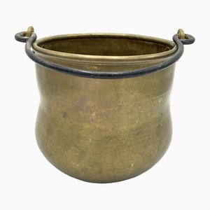 Vintage Brass Bucket, 1920s
