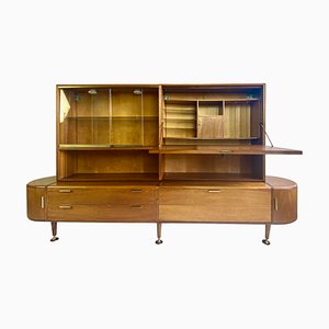 Patinning Sideboard mit Schreibtisch von Zijlstra Joure, 1950er