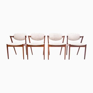Chairs Model 42 by Kai Kristiansen, 1960s, Set of 4