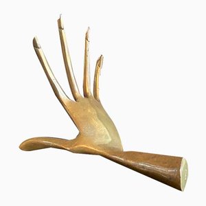 Bronze Hand Sculpture by Yves Lohé, 1970s