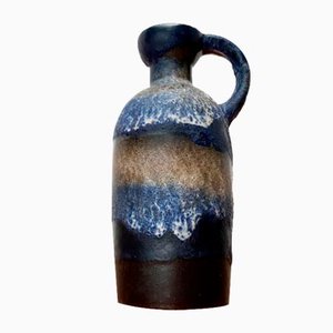 Mid-Century West German Pottery WGP Fat Lava Carafe Vase from Ruscha, 1960s