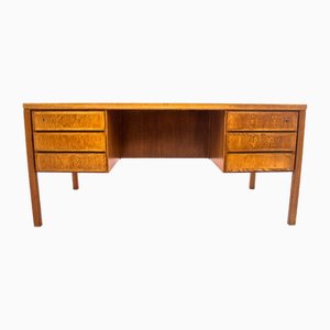 Modell 77 Teak Schreibtisch von Omann Jun, Dänemark, 1960er