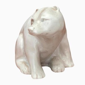 Figurine Ours Polaire Vintage de Pearlite Marblecraft, Canada