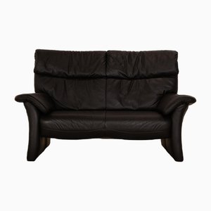 Corsica 2-Seater Sofa in Black Leather from Koinor