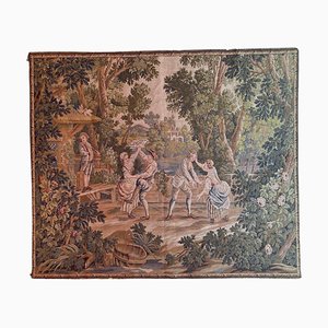 Vintage Aubusson French Jaquar Tapestry, 1950s