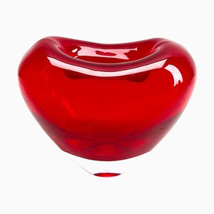 Heart-Shaped Salviati Vase by Maria Christina Hamel, 1989