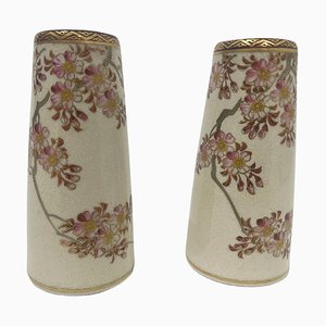 Japanese Satsuma Mini Vases, 1900s, Set of 2