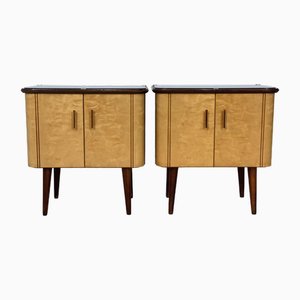 Mid-Century Bedside Tables, Set of 2