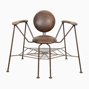 Vintage Spider Armlehnstuhl aus Stahl