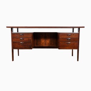 Mid-Century Freestanding Rosewood Desk by Kai Kristiansen for Feldballes Furniture Factory, 1960s